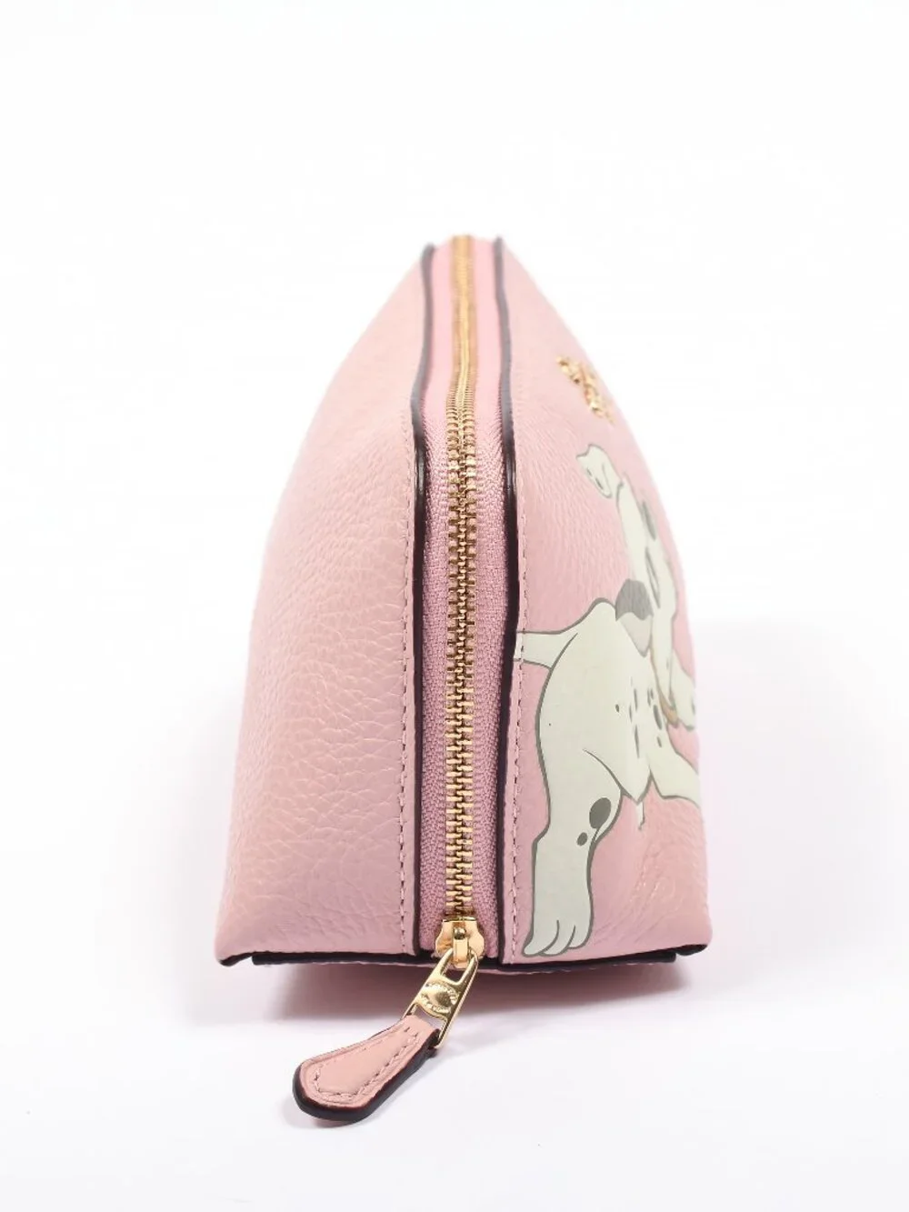 Coach x Disney 101 Dalmatians Cosmetic Case 17 Pink Leather 91785 NWT